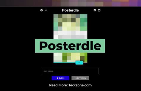 postedle|Posterdle Game